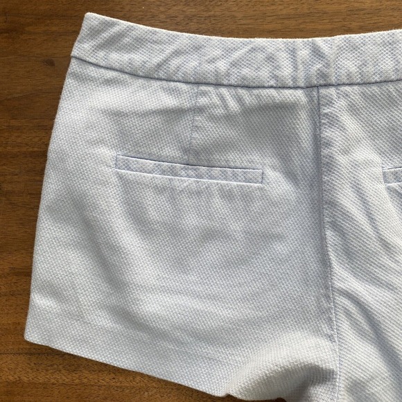 Zara Basic Women's M LIGHT BLUE Short Shorts Side Seam Pockets Textured Cotton - Picture 7 of 8